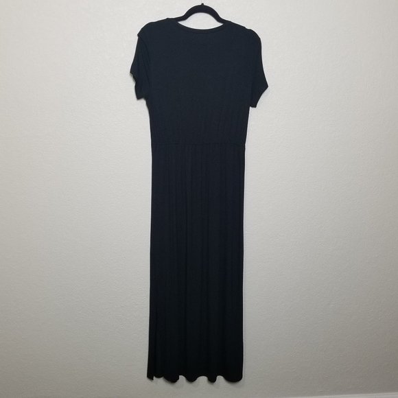 Style & Co Short Sleeve Tie Waist Maxi Dress -S - Picture 4 of 9